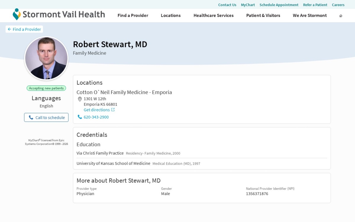 Robert Stewart, MD