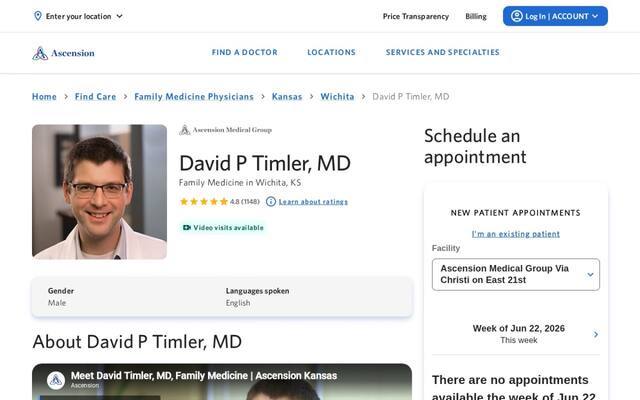 David P. Timler, MD