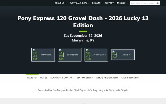 Pony Express 120 Gravel Dash
