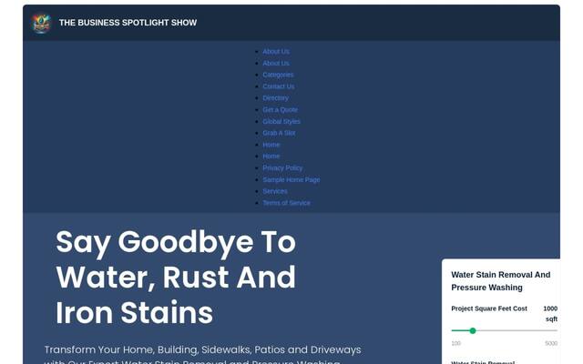 Water Stain Removers