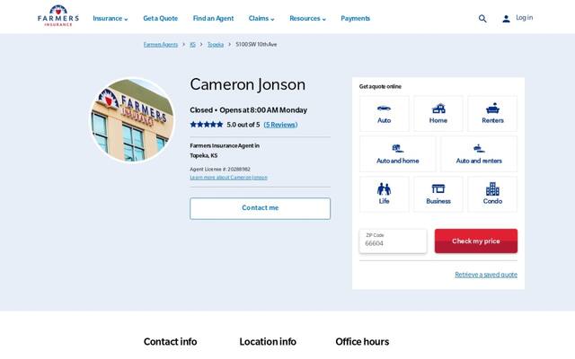 Cameron Jonson Insurance Agency Inc
