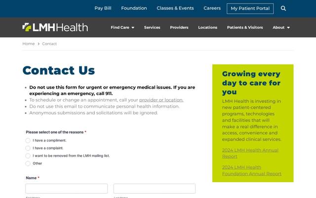 LMH Business Health Center