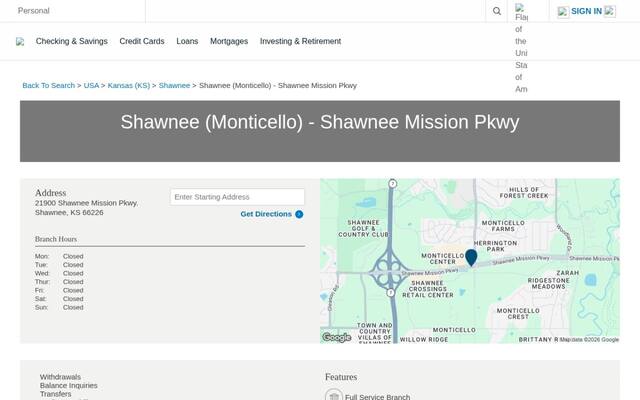 Shawnee (Monticello) - Shawnee Mission Pkwy