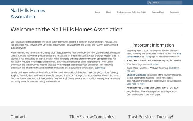 Nall Hills Homes Association