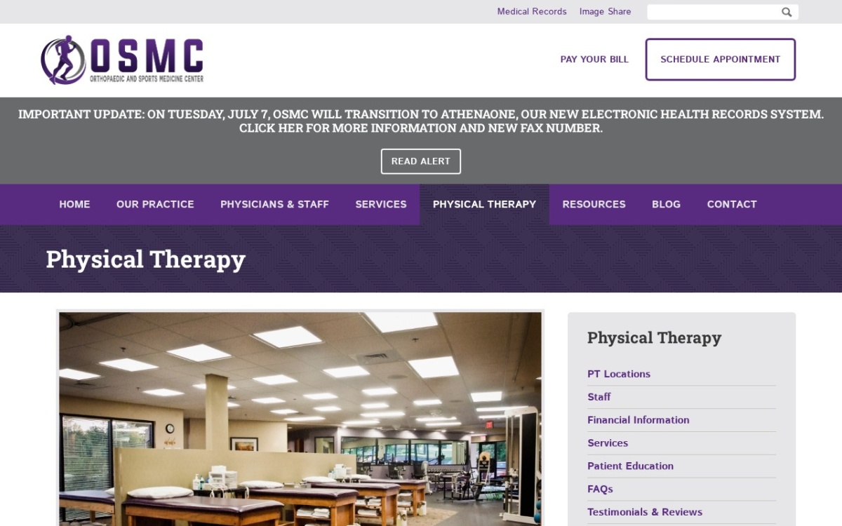 Physical Therapy at OSMC