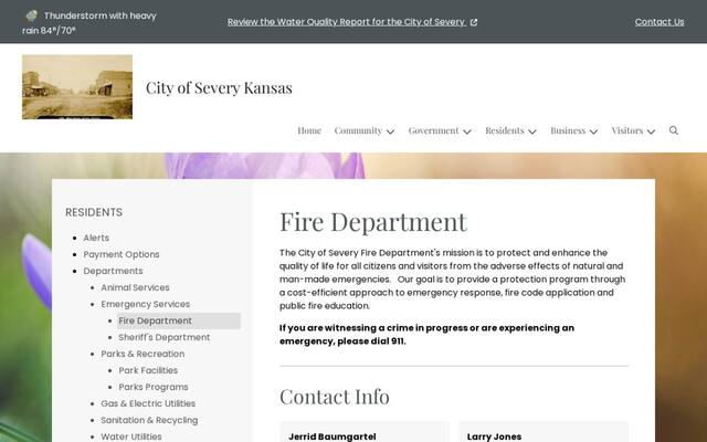 Severy Fire Department