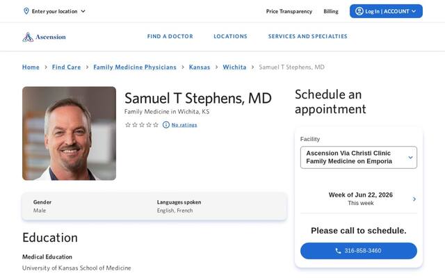 Samuel T Stephens, MD