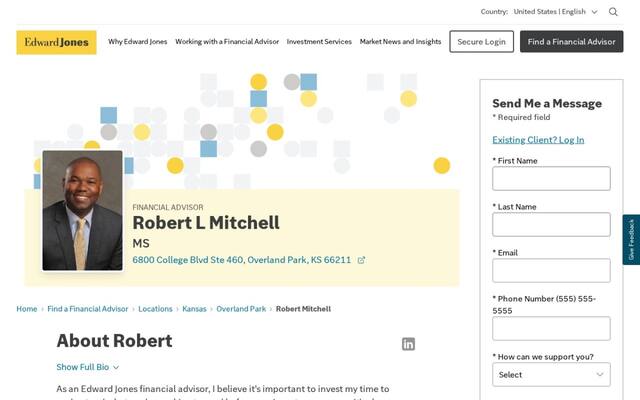 Edward Jones - Financial Advisor: Robert L Mitchell