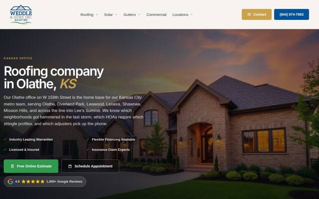 Weddle and Sons Roofing of Olathe