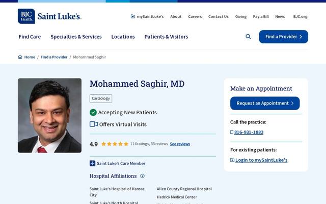 Mohammed K Saghir, MD