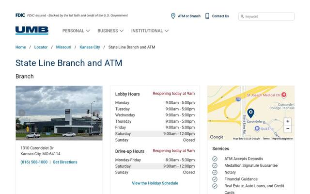 UMB Bank (with drive-thru services)