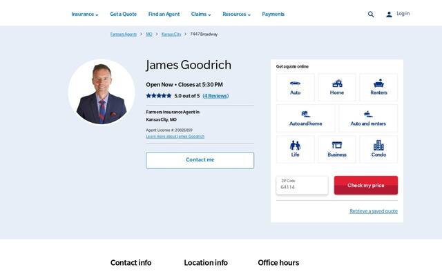 James D Goodrich Agency LLC - Farmers Insurance