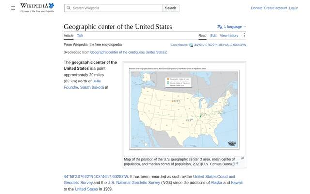 The Geographic Center of the United States