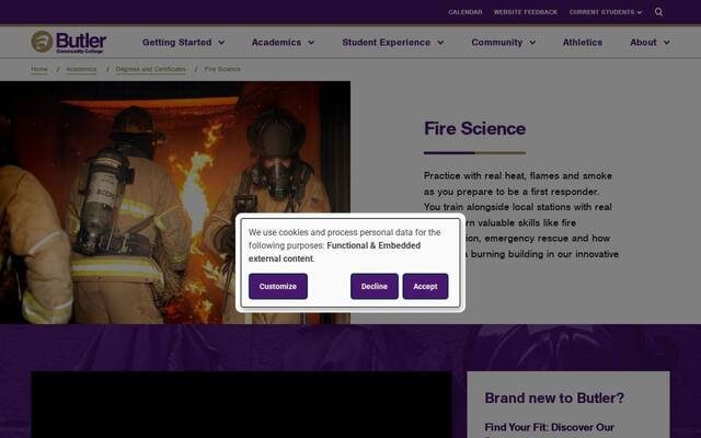 Butler Community College Fire Science
