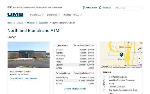 UMB Bank (with drive-thru services)