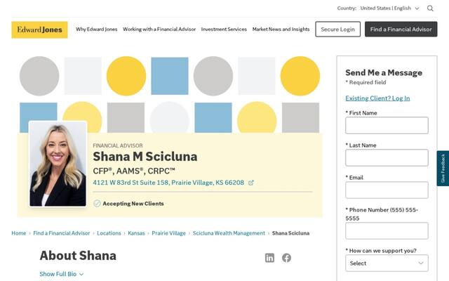 Edward Jones - Financial Advisor: Shana M Scicluna, CFP®|AAMS®|CRPC®