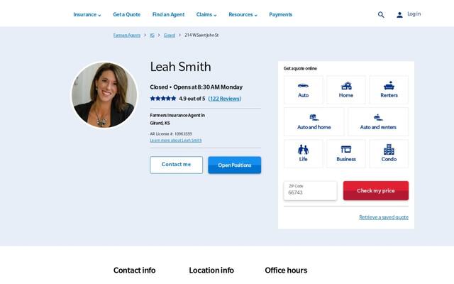 Farmers Insurance - Leah Smith