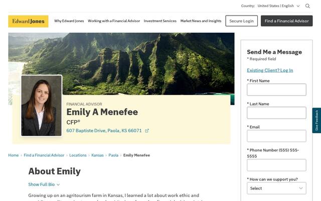 Edward Jones - Financial Advisor: Emily A Menefee