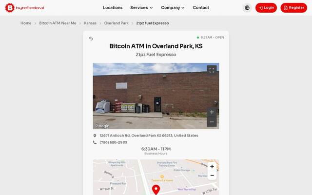 Byte Federal Bitcoin ATM (Phillips 66/ Zipz)