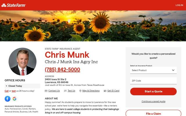 Chris Munk - State Farm Insurance Agent