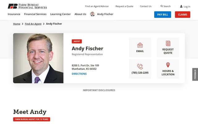 Farm Bureau Financial Services: Andy Fischer