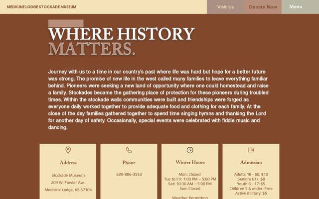 Medicine Lodge Stockade Museum