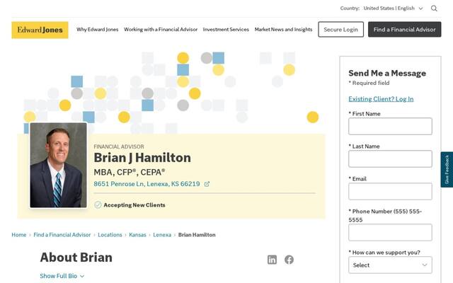 Edward Jones - Financial Advisor: Brian J Hamilton