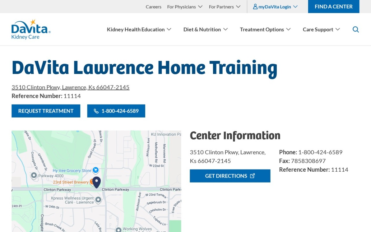 DaVita Lawrence Home Training