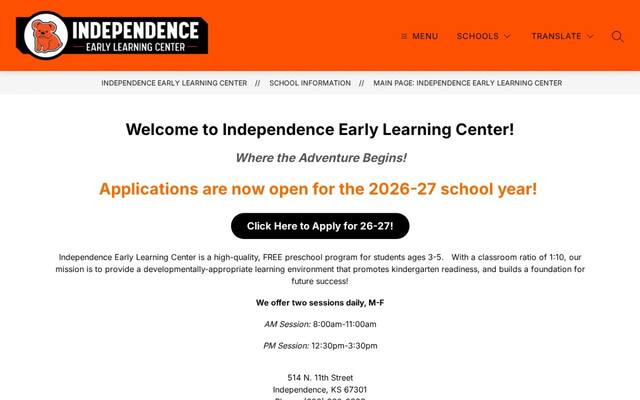 Independence Early Learning Center, USD 446