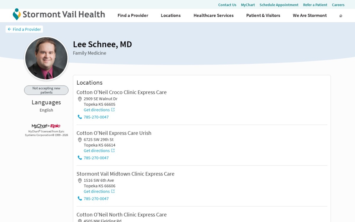 Lee Schnee, MD