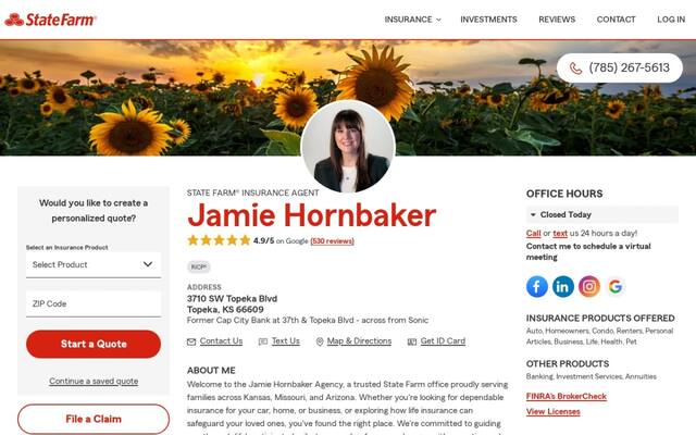 Jamie Hornbaker - State Farm Insurance Agent