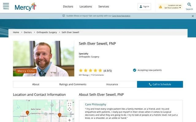 Seth Elver Sewell, FNP
