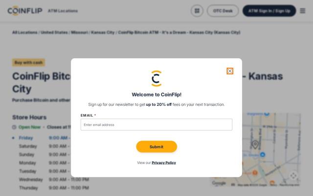 CoinFlip Bitcoin ATM - It's a Dream - Kansas City (Kansas City)