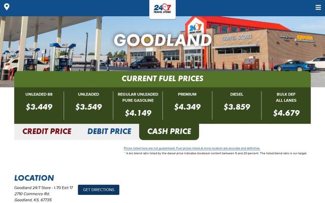 24/7 Travel Store Goodland