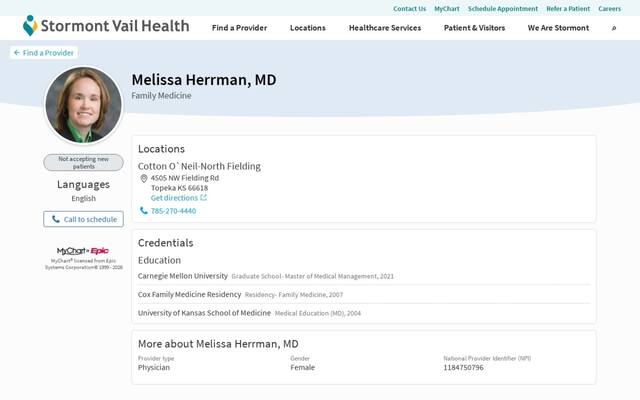Melissa Herrman, MD
