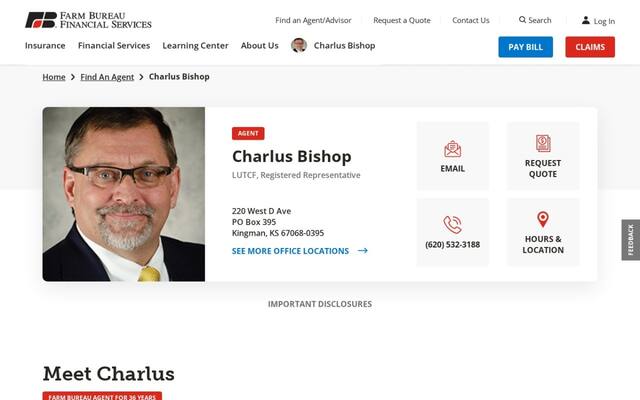 Farm Bureau Financial Services: Charlus Bishop
