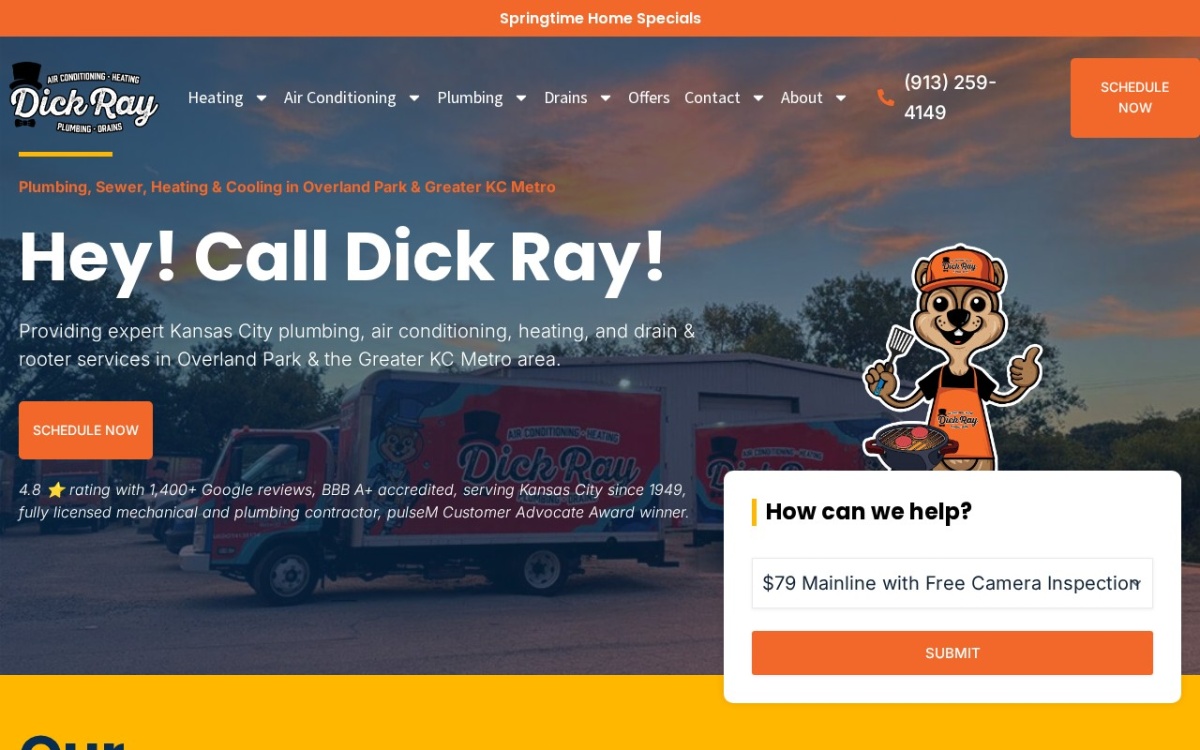 Dick Ray Master Plumber Heating and Cooling