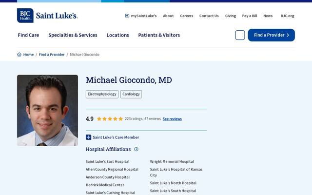 Michael J Giocondo, MD