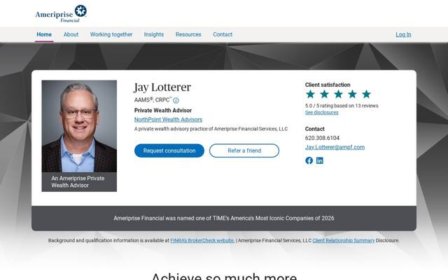 Jay Lotterer - Private Wealth Advisor, Ameriprise Financial Services