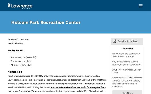 Holcom Park Recreation Center