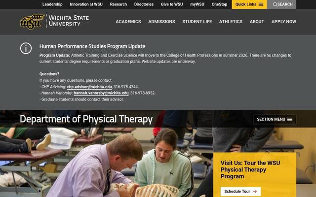 WSU Department of Physical Therapy