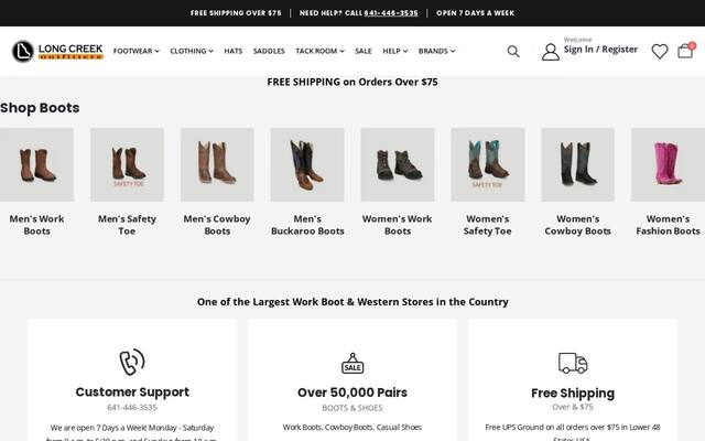 Long Creek Outfitters Work and Western Store