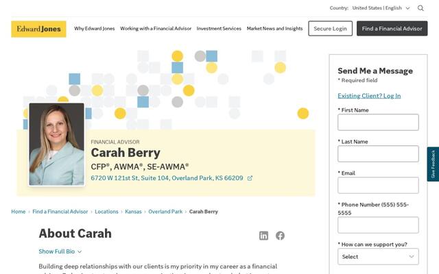 Edward Jones - Financial Advisor: Carah Berry, CFP®|AWMA®|SE-AWMA®