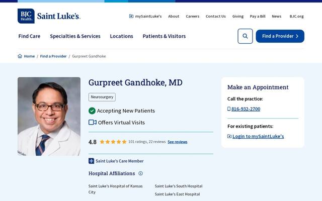 Gurpreet Gandhoke, MD