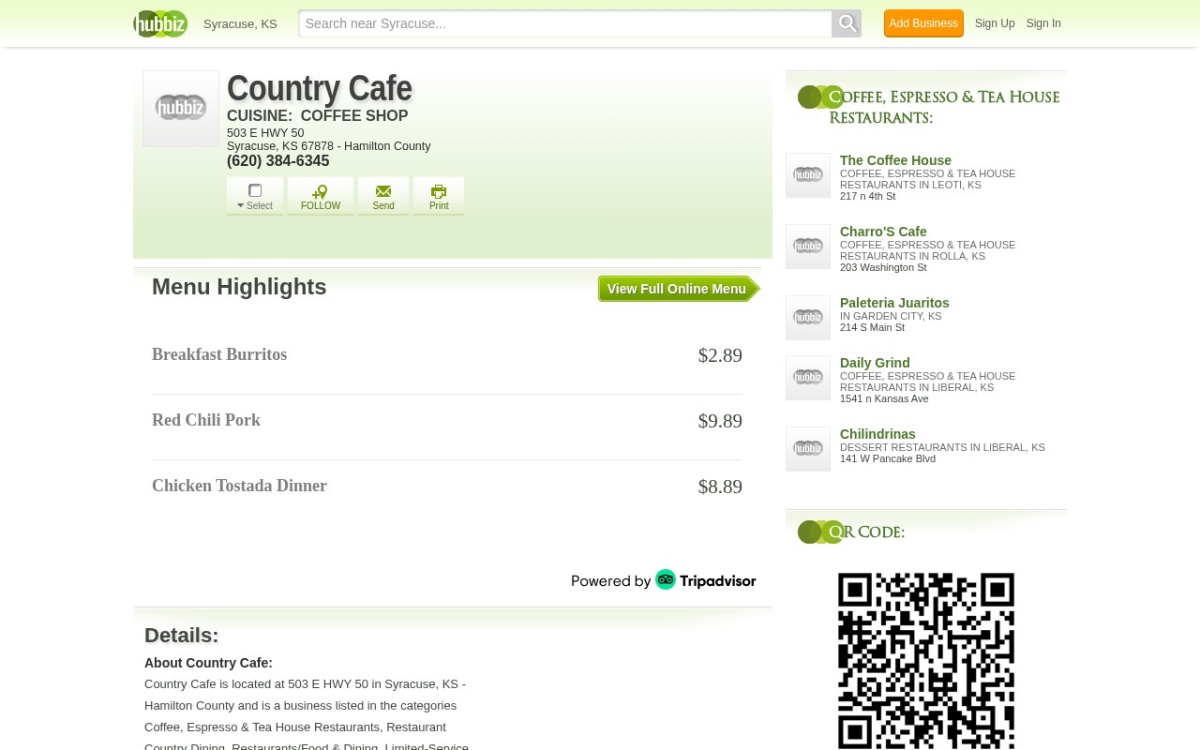 Country Cafe