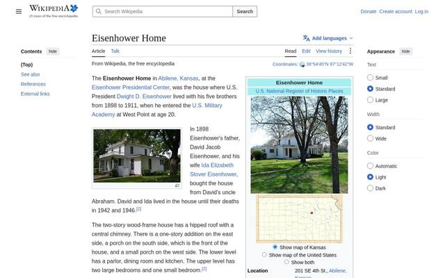 Eisenhower Boyhood Home