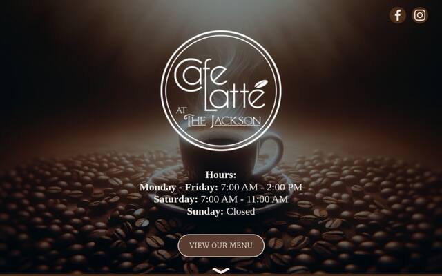 Harmon’s Cafe Latte at The Jackson