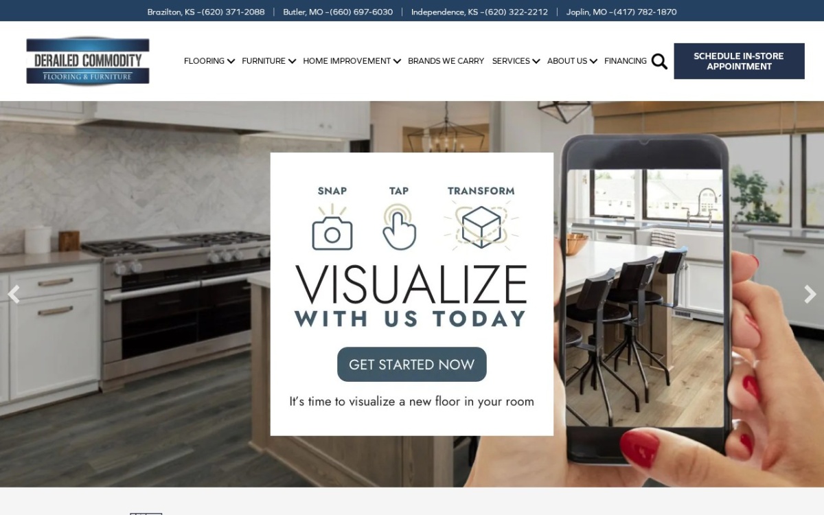 Derailed Commodity Flooring and Furniture