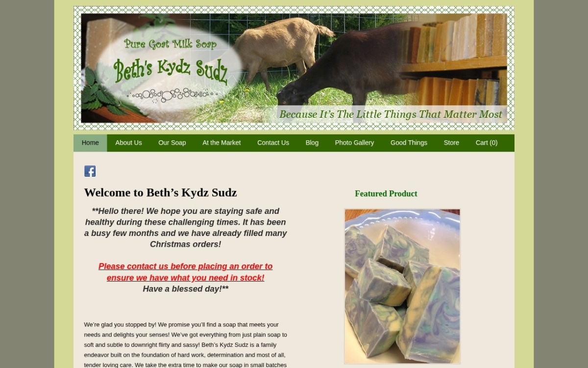 Beth's Kydz Sudz Soaps and Artisan Breads