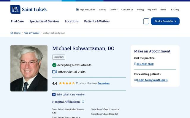 Michael J Schwartzman, DO